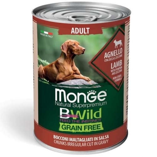 Monge Dog BWild Wet Adult Lamb 400g